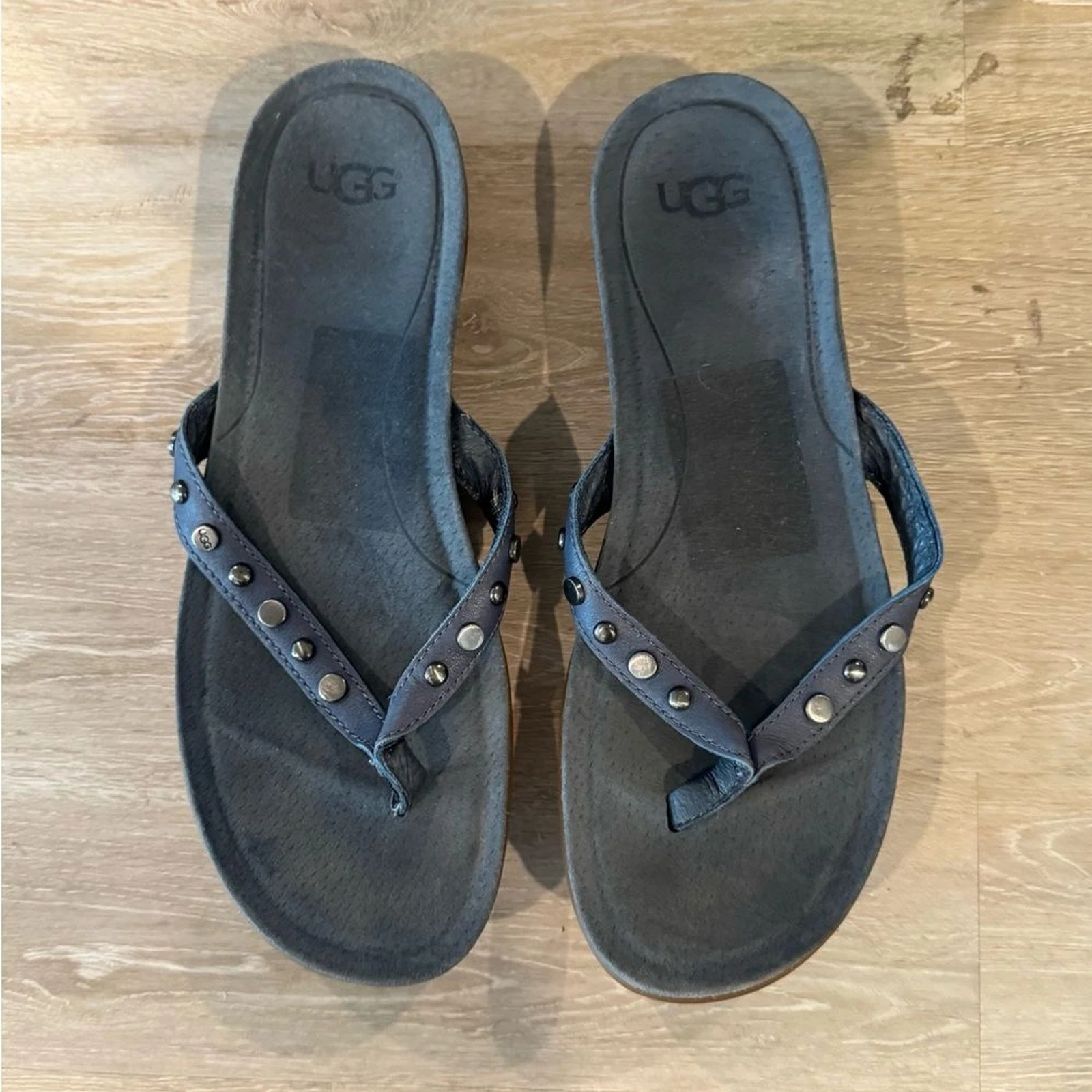 Sandali donna UGG in pelle blu taglia 8 5