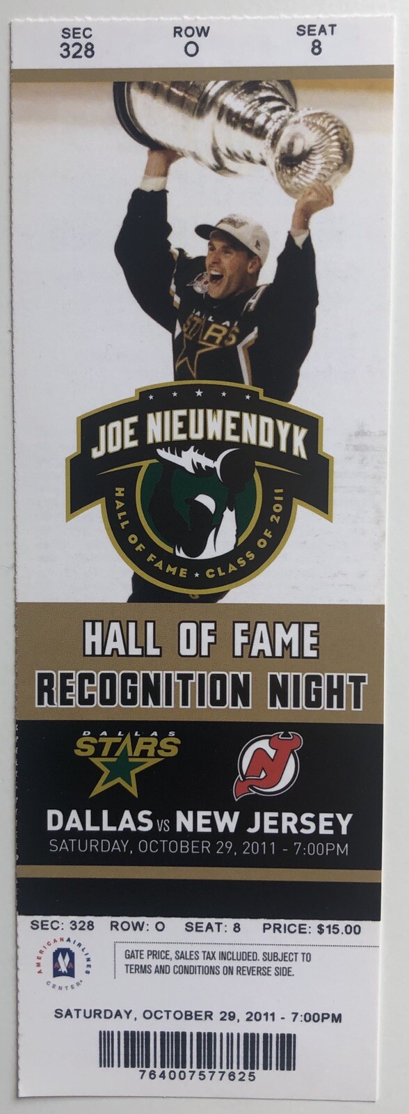 2011201220142015 Dallas Stars Season Ticket Stubs Mint Condition