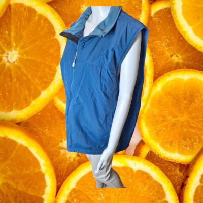 L.L. Bean Men's Blue Full Zip Polartec Outdoor Hiking Ski Fleece Vest Size XL