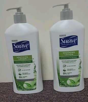 Suave Soothing Body Lotion with Aloe (2-Pack) 18 oz ea Soothes & Refreshes Skin