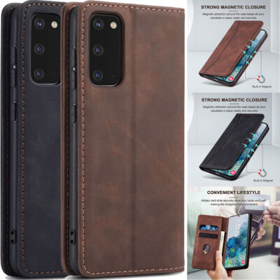 Leather Folio Wallet Magnetic Kickstand Flip Case Samsung Galaxy S20 / S20 Plus / S20 Ultra Samsung Galaxy S20 Plus / Brown Leather Folio Wallet Magnetic Kickstand Flip Case Samsung Galaxy S20 / S20 Plus / S20 Ultra Samsung Galaxy S20 Plus / Brown