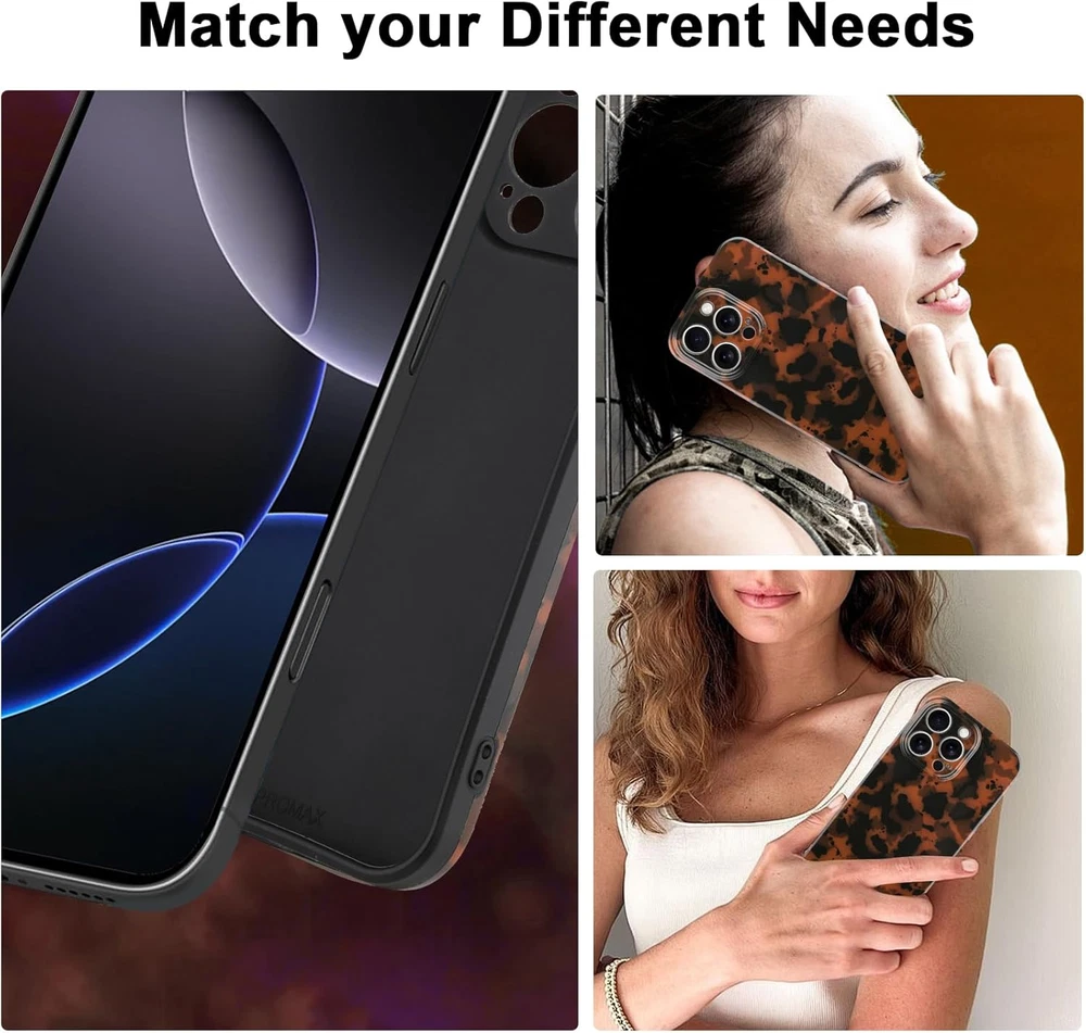 Phone Case for Iphone 16 Pro Max Case Lightweight Tortoiseshell TPU Slim Phone C