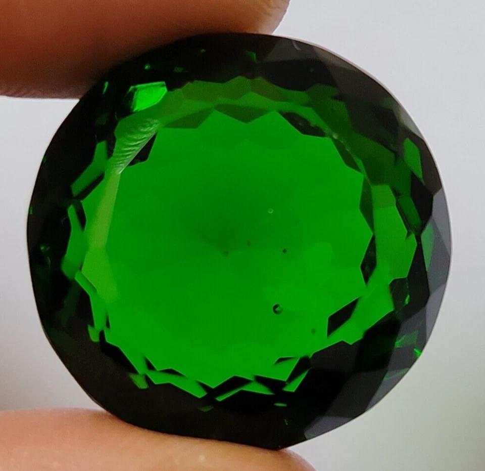 AAA+ Large Green Moldavite 73.55 Ct. Round Cut Loose Gemstone for Ring & Pendant - Image 4 of 4