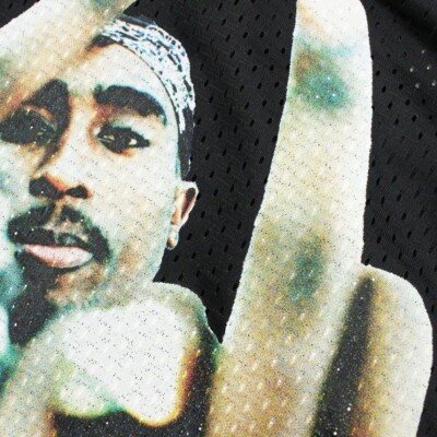 Wacko Maria 2PAC Basketball Jersey Tank Top TUPAC-WM-TT01 Black