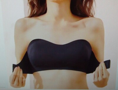 ''CHIC ME''  2-WAY STRAP OR STRAPLESS PADDED PUSH UP BRA SIZE STRETCHY L/XL NWT