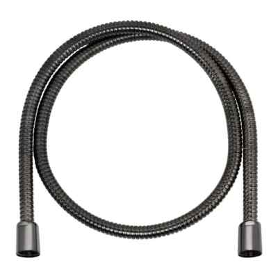 TB109: KEUCO 59995 Brauseschlauch gebürstet schwarz chrom 1,25m 1250mm 125cm UVP 153£
