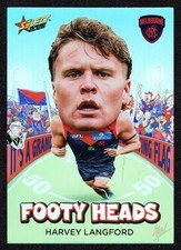 2026 AFL SELECT FS STARS FOOTY HEADS CARD - [MELBOURNE] - FH63 Harvey LANGFORD