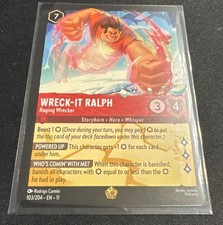 2026 Disney Lorcana Winterspell EN-11 Wreck-It-Ralph 103/204 Regular