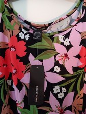 Robert Louis Women Multicolored Floral Cold Shoulder Dress Size 3X