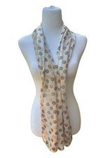 Polka Dot Printed Scarf- 60 in x 12.2 in