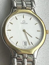 Omega De Ville Quartz Two-Tone Men’s Watch 6” Bracelet