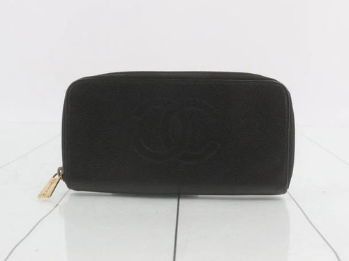 Chanel Caviar Skin Timeless Long Wallet