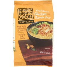 Ramen De Poulet À L'Ail Frit Bio 2,2 Oz Par Mike's Mighty Good