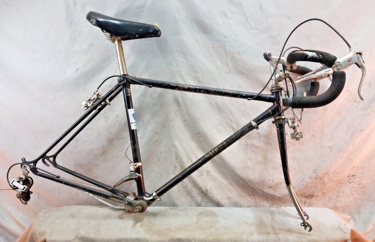 1973 Sanwa Vintage Touring Road Bike Frame Set 50cm Small Lugged