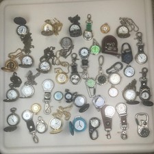 Lot Of 40 Assorted Pocket Watches Untested Vintage New Parts Repair Good