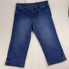 Gloria Vanderbilt Size 14 Jordyn Capri Jeans All Around Slimming Effect Soft