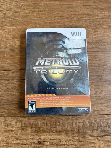 Metroid Prime Trilogy: Collector's Edition Wii Complete With Steelbook + Sleeve