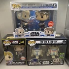 Funko Pop Star Wars Lot Of 3 Anakin Skywalker Count Dooku R2-D2 R5-D4 Luke