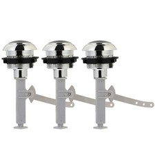 3 Pcs Round Toilet Water Tank Button Flush Button Push Button for Toilet Tank