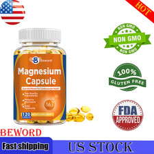 500mg Magnesium Glycinate High Absorption,Improved Sleep,Stress & Anxiety Relief