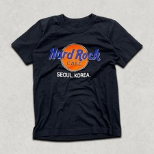 Hard Rock Cafe T-Shirt Womens XS Seoul Korea Souvenir Graphic Tee, Black