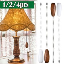 1-4X Ceiling Fan Beaded Pull Chain Extension w/Connectors Home Light Bulb Decor
