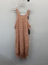 Express Women's Dress Pink Floral Lace Sleeveless Cocktail Sheath NWT Size M