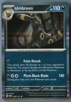 Pokémon TCG Pokémon Umbreon 059/131 Rare Holo NM