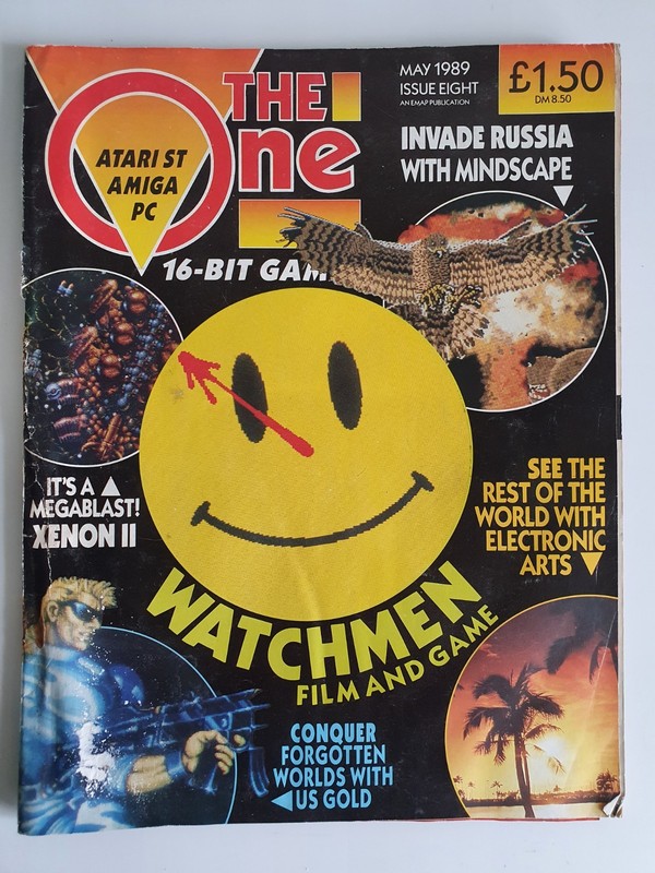 The One For 16-Bit Games Issue 8 May 1989 Atari ST Amiga PC Xenon 2 Watchmen