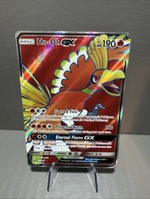 Carta Pokémon Ho-Oh GX (Full Art) Holo Ultra Rara SM - Ombre Brucianti 131/147 NM