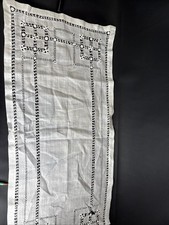 VTG Cotton Table Runner Dresser Vanity Scarf ...
