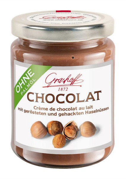 Schoko-Creme Chocolat Mit Milchschokolade Und HaselnüSsen Von Grashoff, 235G-image