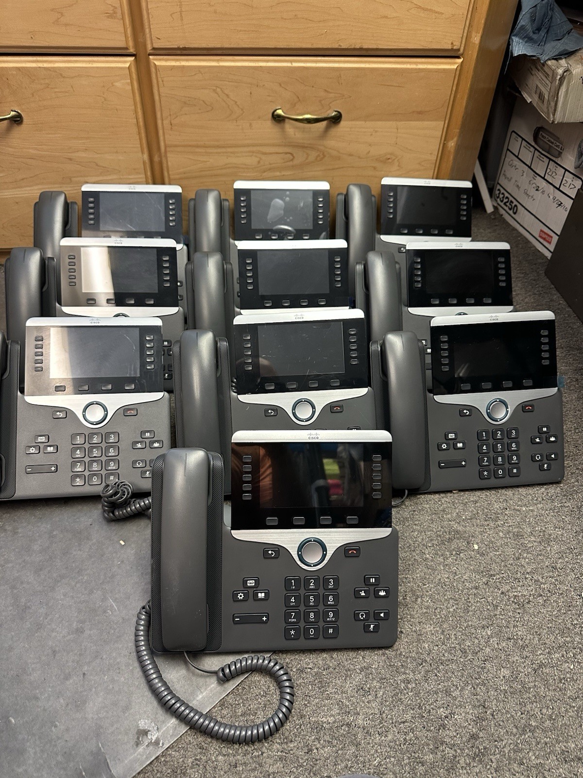 Cisco CP-8851- IP Office Phone w/ Handset & Stand Lot Of 10