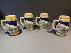 Set of 4 Matching Vtg German Beer Mugs LOVE, DRINK, SING ARE THREE GOOD THINGS — photo 2