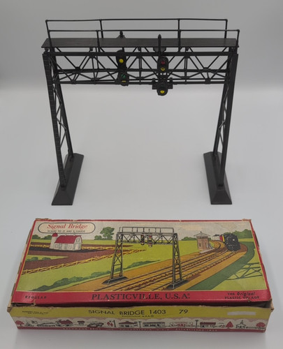 Plasticville EE. UU. 1403 79 Puente de Señal Plástico Modelo Tren HO Kit de Construcción | Zustand: Used