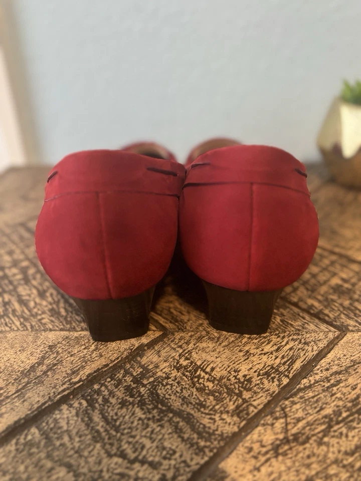 Мокасины с красным бисером Coldwater Creek размер 9,5 - Изображение 4 из 4