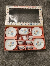 Vintage Straco 12 Piece Toy China Tea Set In Box Non Toxic Play Tea Set
