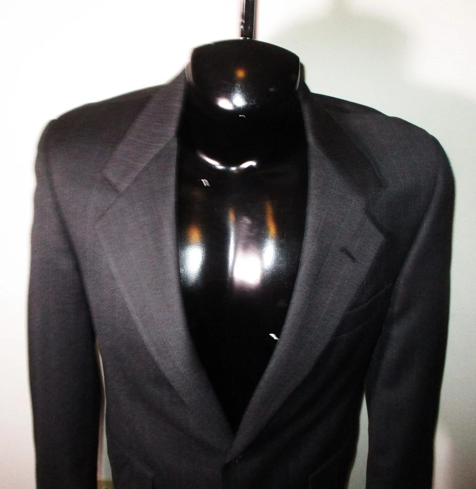 BROOKS BROTHERS Gray Vintage Wool 2 Pc Suit Men's Size 36S, 31X31 - Image 3 of 4