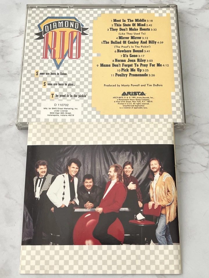 Diamond Rio Self Titled CD ORIGINAL USA PRESS! 1991 Arista ARCD-8673 RARE! OOP! Foto 4 de 4