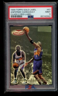 Anfernee Hardaway 1999-00 Topps Gold Label #67 Class 2 Red Label /50 PSA 9 - Image 1 of 2
