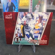 1998 Pacific Aurora - Championship Fever Deion Sanders #11 Red