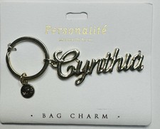 Personalite Marina De Buchi Gold Tone Bag Charm Key Ring Key Chain Cynthia