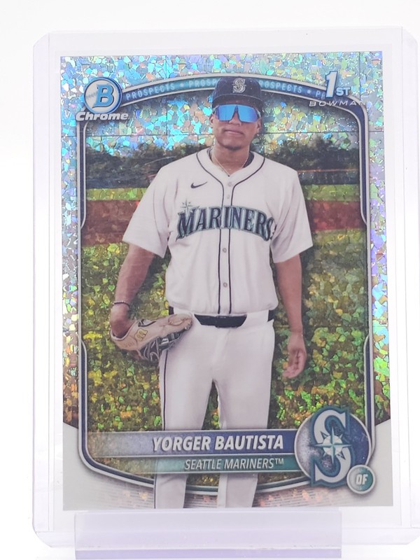 YORGER BAUTISTA 2025 BOWMAN CHROME MINI DIAMOND REFRACTOR 1ST ROOKIE Q7262