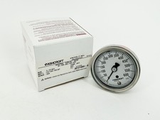 New Ashcroft 25-1009-AWL-02B-600 Pressure Gauge 0-600PSI 2.5" Face 1/4" NPT