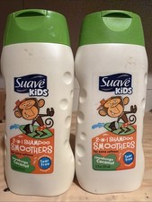 2 Suave Kids 2in1 Shampoo Conditioner 12oz Tear Free Cowabunga Coconut RARE
