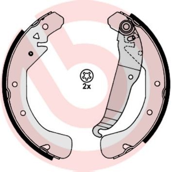 Brembo Bremsbackensatz S 59 517 FüR Opel Chevrolet-image