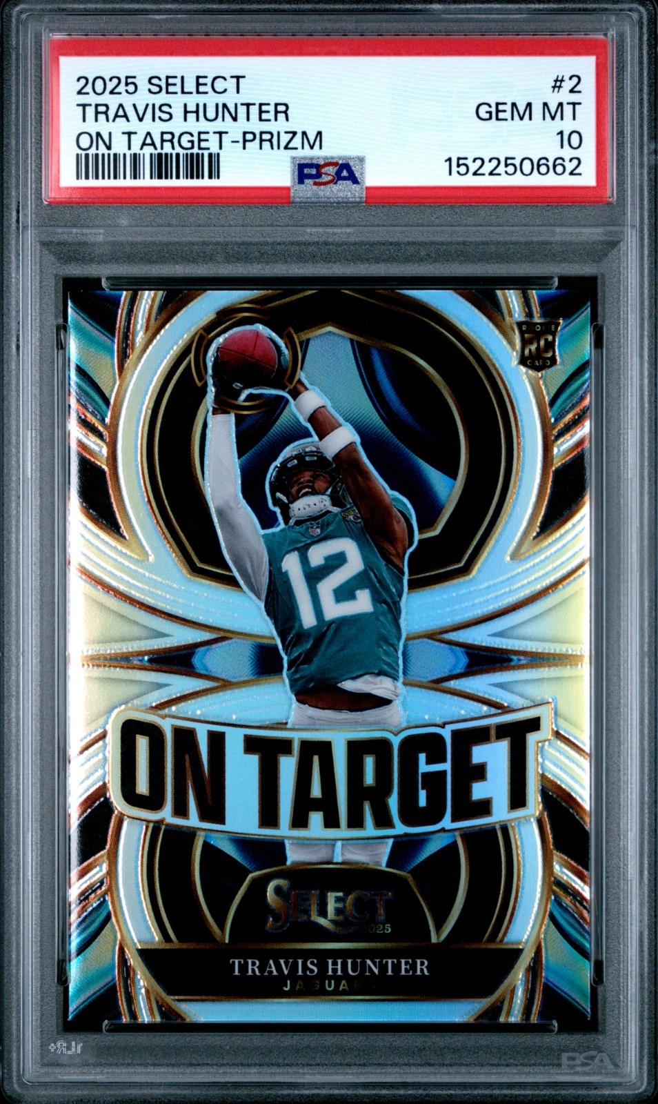 Travis Hunter Panini Select on Target #2 Prizm