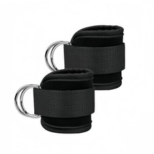 Comfortable Adjustable Padded Ankle Wrist Cuffs Fitness Ankle Straps D-Ring Supp