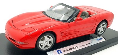 CHEVROLET CORVETTE シボレー　コルベット　1999 1:18 Welly 1/18 Scale Diecast 2111 - 1999 Chevrolet Corvette - Red | eBay