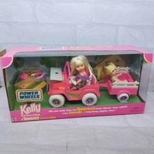 Vintage Barbie Jeep Playset with Trailer and Power Wheels - Used
